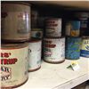 Image 1 : Shelf Lot - TINS: Roger's Syrup, Honey & Lard Tins