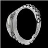 Image 3 : Rolex Men's Stainless Steel, QuickSet, Diam Dial & Diam/Emerald Bezel - REF-521F3M