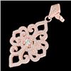 Image 1 : 2.50 CTW Micro Pave VS/SI Diamond Designer Earrings 14K Rose Gold - REF-236T4M - 22550