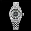 Image 2 : Rolex Men's Stainless Steel, QuickSet, Diamond Dial & Diamond Bezel - REF-557T2K