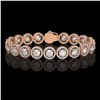 Image 1 : 13.42 CTW Diamond Designer Bracelet 18K Rose Gold - REF-2174W2F - 42582