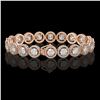 Image 2 : 13.42 CTW Diamond Designer Bracelet 18K Rose Gold - REF-2174W2F - 42582