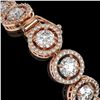 Image 4 : 13.42 CTW Diamond Designer Bracelet 18K Rose Gold - REF-2174W2F - 42582