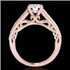 Image 2 : 1.65 CTW H-SI/I Certified Diamond Solitaire Ring 10K Rose Gold - REF-203H6A - 35024