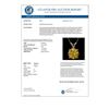 Image 3 : 2.03 CTW Certified Intense Yellow SI Diamond Solitaire Necklace 10K Rose Gold - REF-492H2A - 36817