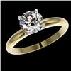 Image 2 : 1.50 CTW Certified H-SI/I Quality Diamond Solitaire Engagement Ring 10K Yellow Gold - REF-400T2M - 3