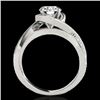 Image 2 : 1.15 CTW H-SI/I Certified Diamond Solitaire Ring 10K White Gold - REF-163T6M - 34835