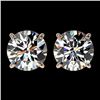 Image 1 : 2.59 CTW Certified H-SI/I Quality Diamond Solitaire Stud Earrings 10K Rose Gold - REF-435A2X - 36681