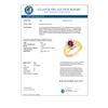 Image 2 : 0.50 CTW Ruby Ring 10K Yellow Gold - REF-16N4Y - 13352