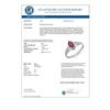 Image 2 : 0.33 CTW Ruby Ring 18K White Gold - REF-19K3W - 12872