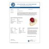 Image 3 : 5.83 CTW Ruby & Diamond Ring 10K Yellow Gold - REF-81X8T - 13438