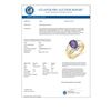 Image 2 : 3.52 CTW Tanzanite & Diamond Ring 14K Yellow Gold - REF-114A2X - 14458