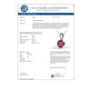 Image 3 : 2 CTW Ruby Designer Inspired Solitaire Necklace 18K White Gold - REF-24X9T - 22038