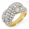 Image 1 : 2.05 CTW Certified VS/SI Diamond Ring 14K Yellow Gold - REF-154H4A - 14358