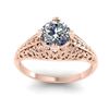 Image 4 : 1 CTW Solitaire Certified VS/SI Diamond Ring 14K Rose Gold - REF-277N2Y - 38524