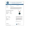 Image 3 : 0.53 CTW Certified Intense Blue SI Diamond Solitaire Necklace 10K Rose Gold - REF-51X2T - 36729