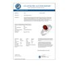 Image 2 : 1.04 CTW Garnet & Diamond Ring 18K White Gold - REF-27Y6K - 12511