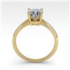 Image 4 : 1.01 CTW Cushion Cut VS/SI Diamond Engagement Designer Ring 14K Yellow Gold - REF-297M2H - 32173