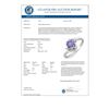 Image 2 : 0.60 CTW Tanzanite & Diamond Ring 10K White Gold - REF-20W9F - 10172
