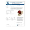 Image 3 : 5.50 CTW Rubellite & Diamond Ring 14K Yellow Gold - REF-182X8T - 10980