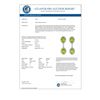 Image 2 : 8.10 CTW Peridot & Diamond Earrings 10K White Gold - REF-68A2X - 10311
