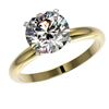 Image 2 : 2.50 CTW Certified H-SI/I Quality Diamond Solitaire Engagement Ring 10K Yellow Gold - REF-870W2F - 3