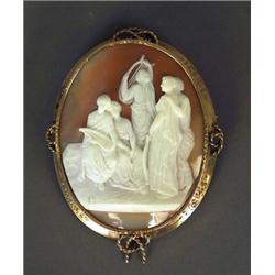 A cameo brooch