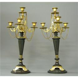 A pair of candelabra