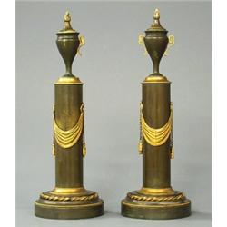 A pair of candlesticks