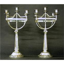 A pair of candleabra