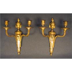 A pair of wall scounces