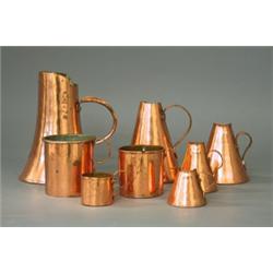 6 measuring cups and 2 mugs