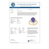 Image 2 : 3.03 CTW Tanzanite & Diamond Ring 10K Yellow Gold - REF-57H6A - 14461