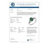 Image 2 : 1.50 CTW Emerald & Diamond Ring 18K White Gold - REF-33H5A - 14284