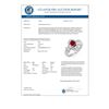 Image 2 : 1.78 CTW Ruby & Diamond Ring 18K White Gold - REF-91X3T - 12836