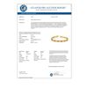 Image 2 : 10.15 CTW Orange Sapphire & Diamond Bracelet 14K Yellow Gold - REF-86W9F - 11671