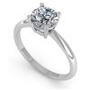 Image 2 : 1.0 CTW VS/SI Diamond Engagement Designer Ring 14K White Gold - REF-272W3F - 38452