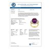 Image 3 : 8.18 CTW Amethyst & Diamond Ring 14K Yellow Gold - REF-127H3A - 11159