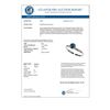 Image 3 : 0.77 CTW Certified Intense Blue SI Diamond Solitaire Engagement Ring 10K White Gold - REF-118W2F - 3