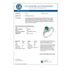Image 2 : 1.03 CTW Emerald & Diamond Ring 18K White Gold - REF-41X3T - 11019