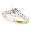 Image 2 : 1.39 CTW Certified VS/SI Diamond 2Pc Set Solitaire Wedding 14K Yellow Gold - REF-215W5F - 32089