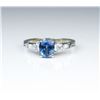 Image 1 : Brilliant Ceylon Colored Sapphire & Diamond Ring