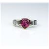 Image 2 : Vivid Red Rubelite Tourmaline & Diamond Ring