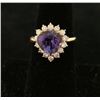 Image 1 : Beautiful Ladies Tanzanite & Diamond Ring