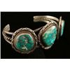 Image 2 : Native American Turquoise & Sterling Cuff