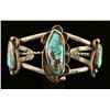 Image 1 : Old Pawn Sterling & Turquoise Handmade Cuff