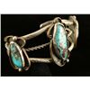 Image 2 : Old Pawn Sterling & Turquoise Handmade Cuff