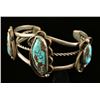 Image 3 : Old Pawn Sterling & Turquoise Handmade Cuff