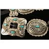 Image 3 : Full Size Old Pawn Turquoise & Silver Concho Belt