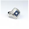 Image 2 : Striking Fine Sapphire & Diamond Ring